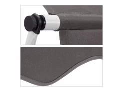 Helloshop26 Estor Y Toldo|Toldo telescópico para balcón con manivela altura regulable resistente a los rayos UV poliéster acero 250 x 120 cm 13_0002541_4