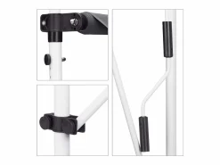 Helloshop26 Estor Y Toldo|Toldo telescópico para balcón con manivela altura regulable resistente a los rayos UV poliéster acero 250 x 120 cm 13_0002541_4