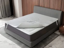 Dormissimo Sobrecolchón|Toper viscoelástico 150x200 INFINIUM Altura 4 cm| Efecto memoria| De funda|Lavable