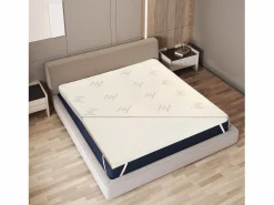 The White Stone Topper de Látex Natural 140x200 | Bambú transpirable, desenfundable New