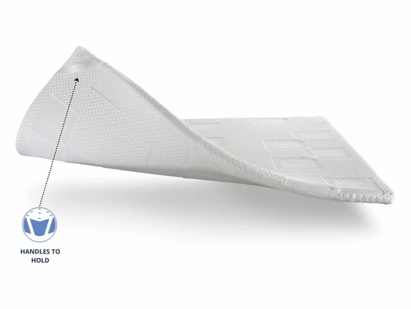 Dormissimo Topper 100x200 MOON Altura 5 cm espuma HR Transpirable y adaptable Blanco Best