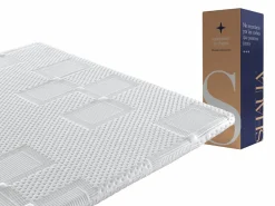Dormissimo Topper 135x190 MOON Altura 5 cm espuma HR Transpirable y adaptable Blanco Outlet