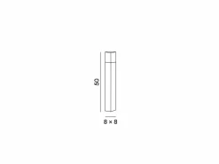 Iluminación Exterior|Torre - Bolardo de jardín con 1 bombilla E27 máx. 20 W IP54, aluminio pintado, bolardo para exterior, color antracita, altura 60 cm - Perenz