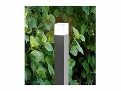 Torre - Bolardo de jardín con 1 bombilla E27 máx. 20 W IP54, aluminio pintado, bolardo para exterior, claro, altura 60 cm - Perenz^ Sale