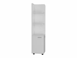 TuHome Columna De Baño|Torre de baño Malibu en Melamina, con 2 puertas y 3 repisas , 158 cm X 37.5 cm X 36 cm ,