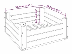 Garden Furniture Sombrilla|Torvin Cubierta para base de sombrilla madera maciza abeto Douglas
