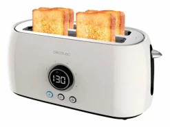 Tostador Cecotec ClassicToast 15000 Extra Double 1500W 4 rebanadas pantalla digital Beige Online