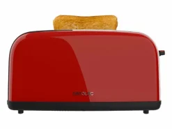 Pequeño Electrodoméstico|Tostador vertical Cecotec Toastin' Time 850W diseño vintage ranura larga
