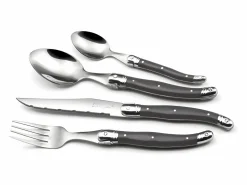Lou Laguiole Cubierto|Tradition Gris - Cubertería de 48 piezas