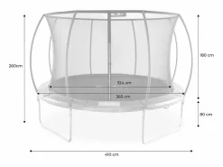 Trampolín 370cm red interior con pack de accesorios^Sweeek New