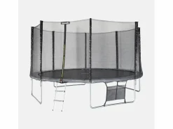 Sweeek Cama Elástica|Trampolín con pack de accesorios de 430cm gris
