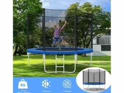 Cama Elástica|Trampolín con red de seguridad de 305 cm - Juguete infantil para deportes, hogar y exterior con base segura y protección antióxido