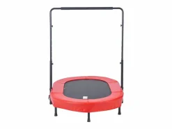 Trampolín SucceBuy, Trampolín Mini 142 cm para Niños, Plegable, para Bebés, Interior y Exterior, Para Niños de 3 Años en Adelante, Rojo Sale