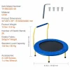 Cama Elástica|Trampolín SucceBuy Trampolín de 3 Patas para Niños, Plegable para Interior y Exterior