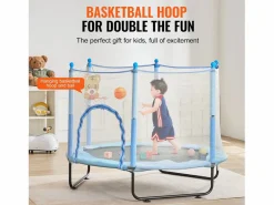 Trampolín SucceBuy Trampolín Infantil de 152,5 cm, Mini Trampolín con Red de Protección, para Interior y Exterior.^ Outlet