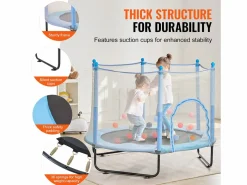 Trampolín SucceBuy Trampolín Infantil de 152,5 cm, Mini Trampolín con Red de Protección, para Interior y Exterior.^ Outlet