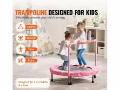 Cama Elástica|Trampolín SucceBuy, Trampolín Mini de 91 cm para Niños, Plegable, para Uso Interior y Exterior, para Niños y Niñas, Rojo