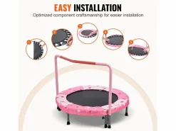Cama Elástica|Trampolín SucceBuy, Trampolín Mini de 91 cm para Niños, Plegable, para Uso Interior y Exterior, para Niños y Niñas, Rojo
