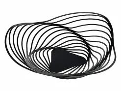 Alessi TRINITY, Centro de mesa de metal , Negro Best