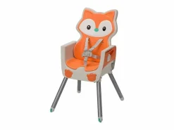Mueble De Bebé|Trona evolutiva Infantino 4-en-1 diseño zorro, asiento acolchado, respaldo reclinable, elevador y silla infantil