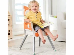 Mueble De Bebé|Trona evolutiva Infantino 4-en-1 diseño zorro, asiento acolchado, respaldo reclinable, elevador y silla infantil