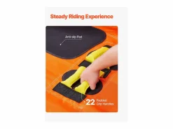 Tubo Remolcable SucceBuy para Navegación, Flotador Remolcable Inflable para Deportes Acuáticos de 1 a 4 Pasajeros Naranja New