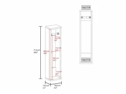 Porta Papel Higiénico Supai en Melamina,^TuHome Best