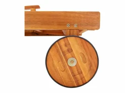 Tumbona|Tumbona de jardín con cojín madera maciza de acacia ES313447
