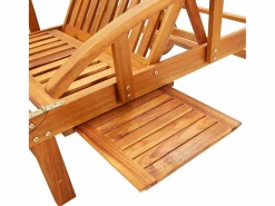 Tumbona|Tumbona de jardín con cojín madera maciza de acacia ES56375