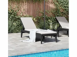 Tumbona de PP 186x60x29 cm ES945467 Gris antracita Online