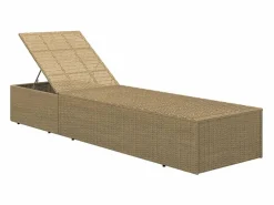 vidaxl Tumbona de ratán sintético marrón y gris oscuro Marru00f3n Outlet