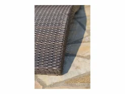 Dcb Garden Tumbona de resina trenzada Marru00f3n chocolate Online