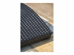 Dcb Garden Tumbona de resina trenzada Negro Hot