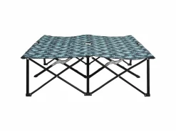 Tumbona plegable para 2 personas acero con estampado de hojas ES39360 Verde Sale