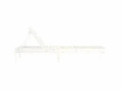 Tumbona|Tumbonas 2 unidades madera maciza de pino 199,5x60x74 cm ES67093