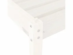 vidaxl Tumbonas 2 unidades madera maciza de pino 199,5x60x74 cm Blanco Clearance