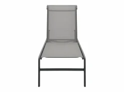 vidaxl Tumbona|Tumbonas con mesa 2 unidades textilene y acero