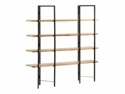 Umdir Estantería de 4 niveles madera maciza de mango 160x35x160 cm^Garden Furniture Sale