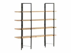 Umdir Estantería de 4 niveles madera maciza de mango 160x35x160 cm^Garden Furniture Sale