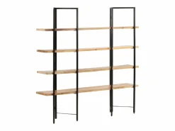 Umdir Estantería de 4 niveles madera maciza de mango 160x35x160 cm^Garden Furniture Sale