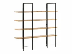 Umdir Estantería de 4 niveles madera maciza de mango 160x35x160 cm^Garden Furniture Sale