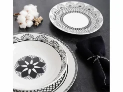 Luminarc Vajilla|Vajilla|Vajilla Medina La Bouchée 18 piezas 6 servicios porcelana blanco/