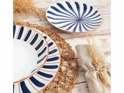 Vajilla Oceanika Bidasoa 18 piezas 6 servicios porcelana /marrón^ Best