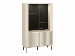 Petits-Meubles Vajillero 4 puertas con LED Nova Cachemira Beige Clearance