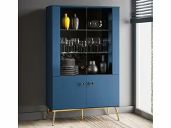 Petits-Meubles Vajillero 4 puertas Thalia Azul Clearance