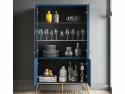 Petits-Meubles Vajillero 4 puertas Thalia Azul Clearance