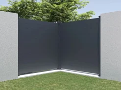 EXPERTLAND Valla de aluminio antracita Alt. 182 x Ancho 188.6 cm - NAZARIO Gris antracita Sale