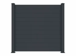 EXPERTLAND Valla de aluminio antracita Alt. 182 x Ancho 188.6 cm - NAZARIO Gris antracita Sale