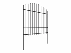 Cercados Y Ocultación|Valla de jardín con puntas acero (1,5-1,75)x1,7 m ES570644