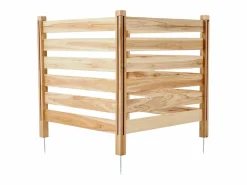 Valla de Privacidad de Madera SucceBuy, 3 Paneles, 91,4 x 91,4 cm para Aire Acondicionado Color natural claro Best